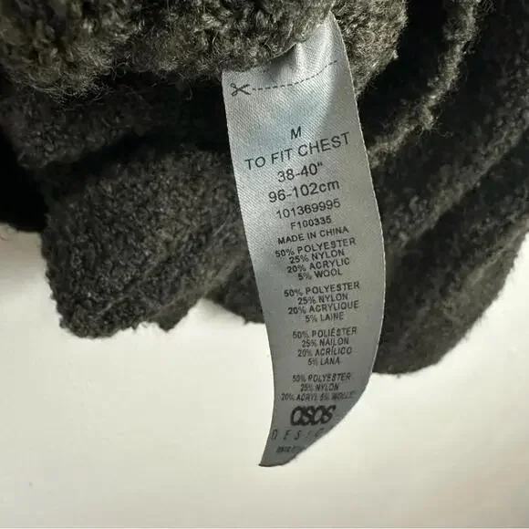 ASOS Design Black Pullover V-Neck Sweater Women's Size M - Picture 4 of 5